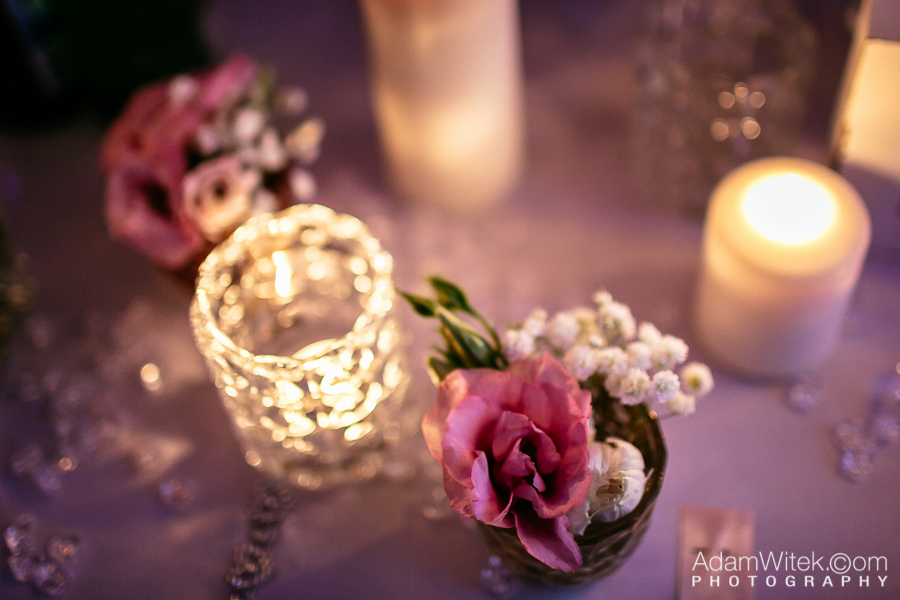 romantyczna dekoracja weselna