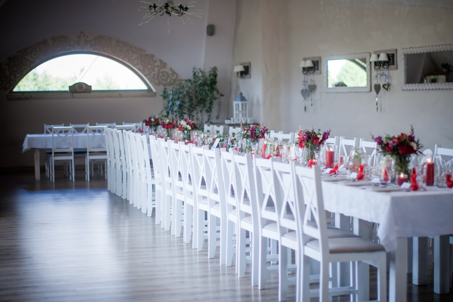 stół dla gości weselnych prostokątny